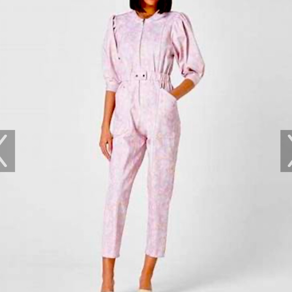 Magali Pascal zip up jumpsuit in denim fade